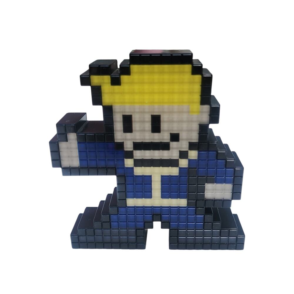 Fallout Vault Boy Pixel Pals Light Up Figure PDP Tested Working